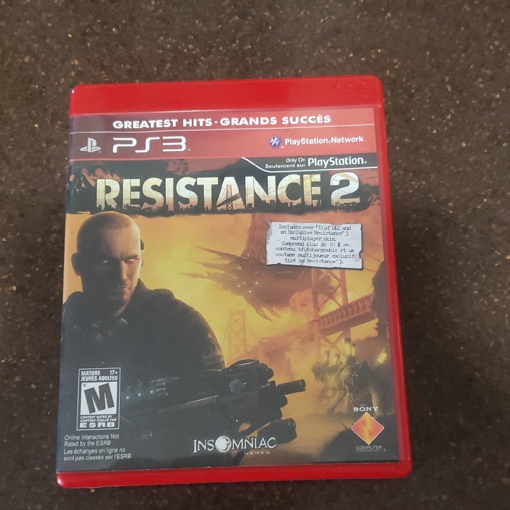 Sony PS3 Playstation Resistance 2 Grestedt Hits. Grand Success.